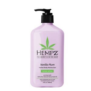 hempz vanilla plum 500ml 17oz herbal body moisturizer NWT